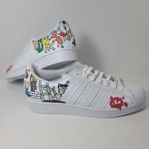 Adidas Superstar Rare Shoes "White Comic" Men's Size 8